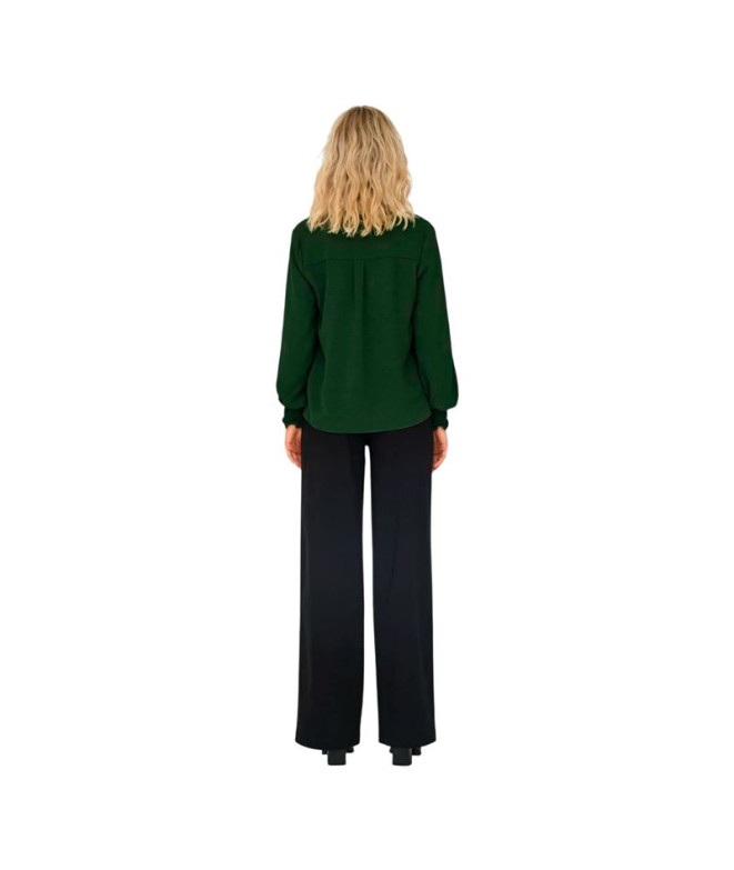 Camiseta Only Onlmette V-Neck Ls Smock Noos...