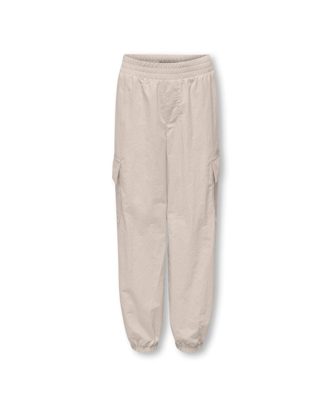 Calça Only Kogecho Cargo Parachute Noos Pumice Stone Infantil