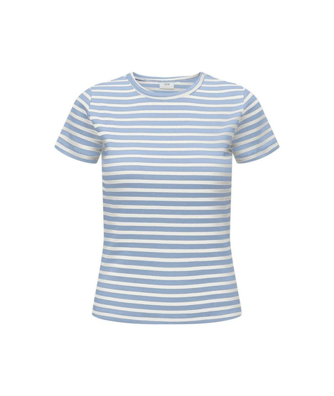 Camiseta Only Jdysolar S/S O Neck Noos Mujer Kentucky Azul Stripe