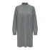Vestido Only Onltokyo L/S Zip Knt Mujer Dark Grey Melange