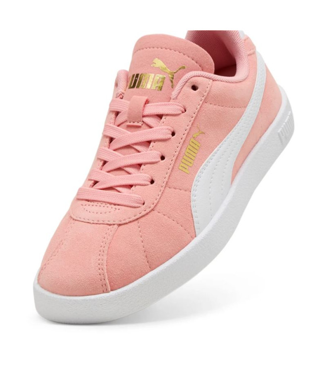 Chaussures Puma Club II Enfant Rose/Blanc