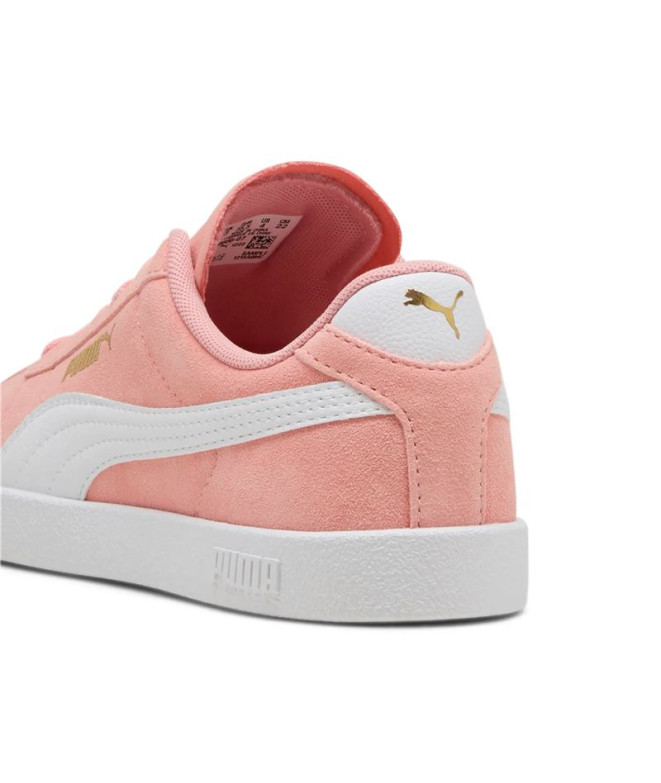 Sapatilhas Puma Club II Infantil Rosa/Branco