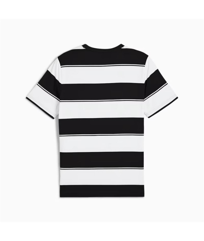 Camiseta Puma Class Striped T Hombre Negro