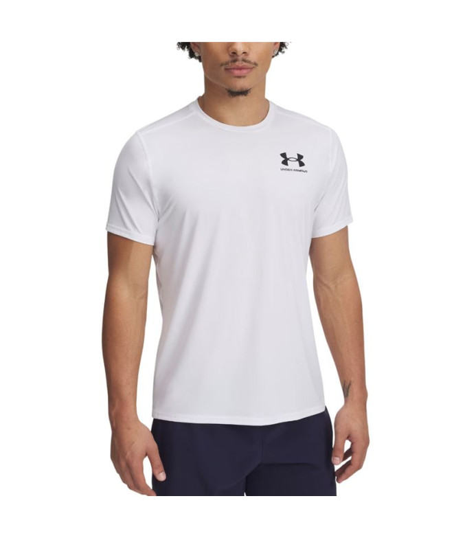 Camiseta Manga Curta Under Armour Heatgear Fitted Ss Homem Branco