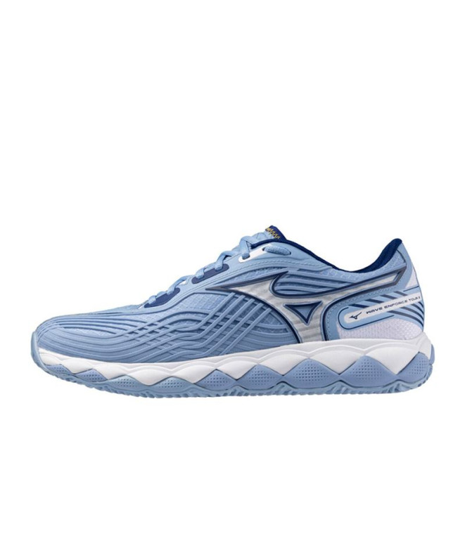 Zapatillas de Tenis Mizuno Wave Enforce Tour 2 Cc Mujer Azul celeste