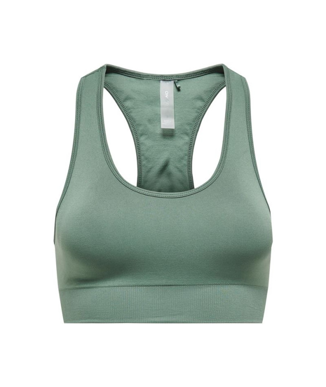 Sujetador deportivo Only Onpdaisy-2 Seam Noos  Mujer Duck Verde