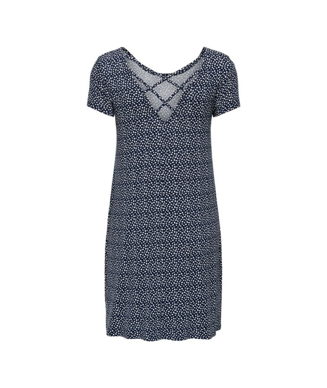 Vestido Only Onlbera Back Lace Up S/S Noos...