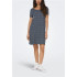 Vestido Only Onlbera Back Lace Up S/S Noos Mulher Noite Céu/Lana Gráfico
