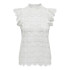 Camiseta Only Jdyblond S/L Lace Noos Mulher Cloud Dancer