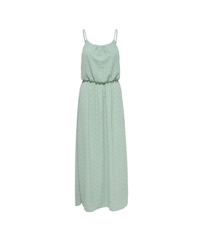 Vestido Only Onlwinner S/L Maxi Noos Ptm Mulher Chinois Verde