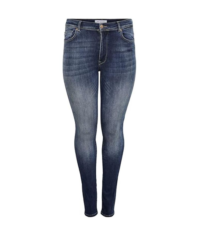 Calça Only Carmaya Hw Sk Shape Up Jns Rea9820 Noos Mulher Denim Azul Escuro