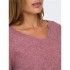 Sudadera Only Onlcamilla V-Neck L/S Knt Noos Mujer Crushed Berry