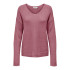 Sudadera Only Onlcamilla V-Neck L/S Knt Noos Mujer Crushed Berry