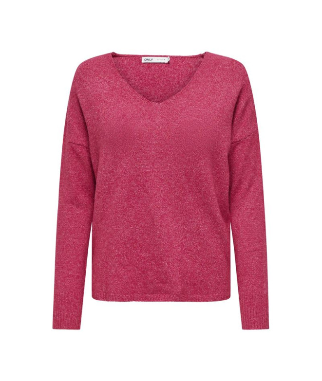 Sudadera Only Onlrica Life L/S V-Neck Pullo Knt Noos Mujer Granita