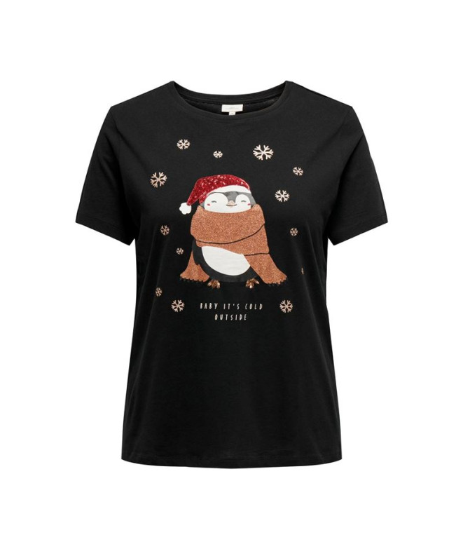 T-shirt Only Onlnessa S/L Short Femme Noir