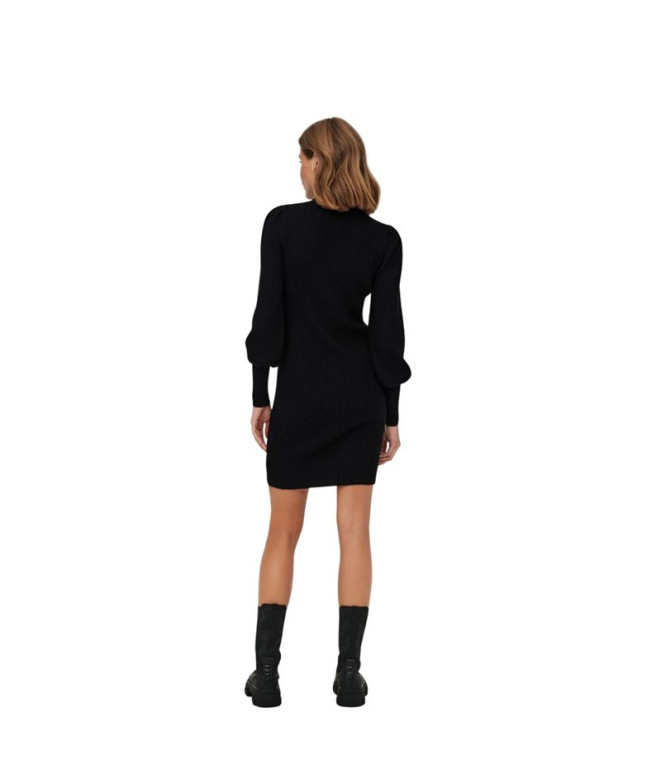 Vestido Only Onlkatia L/S Knt Noos Black Mujer