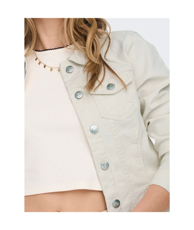 Chaqueta Only Onlwonder Dnm Noos Mujer Ecru