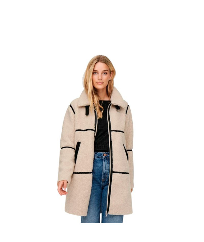 Chaqueta Only Jdyfrosty Life Teddy Long Otw Noos Birch Mujer