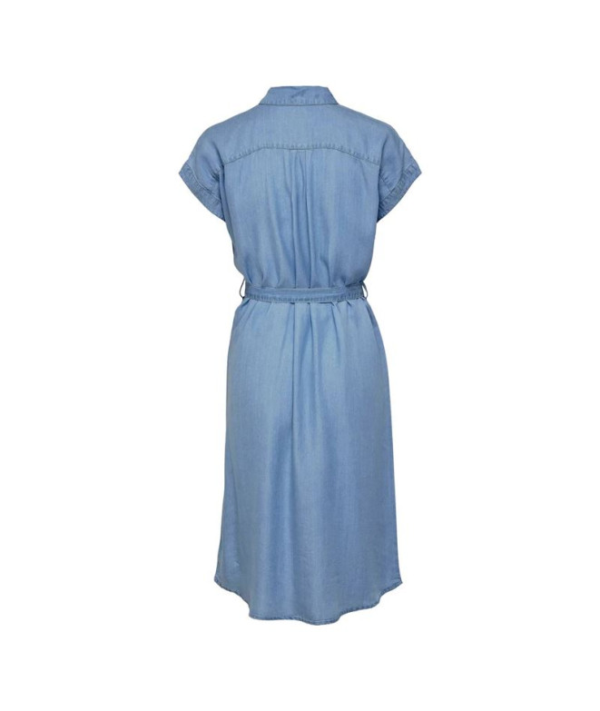Vestido Only Onlpema Hannover Ss Dnm Sh Qytnoos...