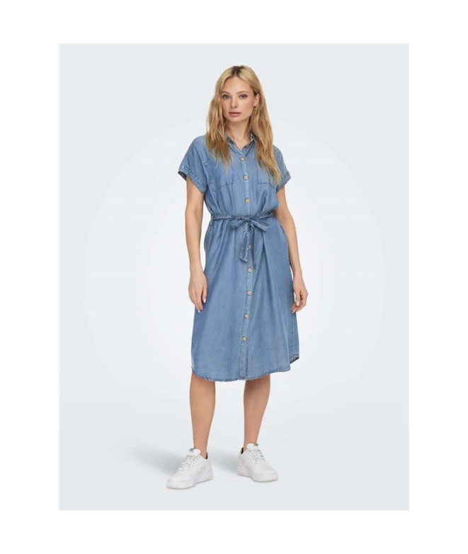 Vestido Only Onlpema Hannover Ss Dnm Sh Qytnoos...