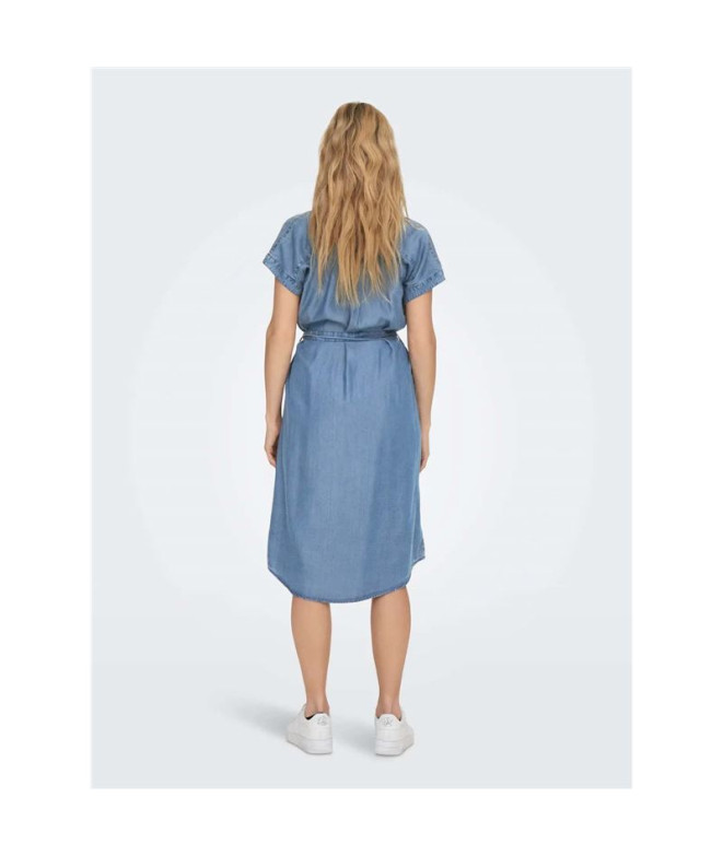 Vestido Only Onlpema Hannover Ss Dnm Sh Qytnoos...