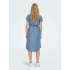 Vestido Only Onlpema Hannover Ss Dnm Sh Qytnoos Medium Blue Denim Mujer