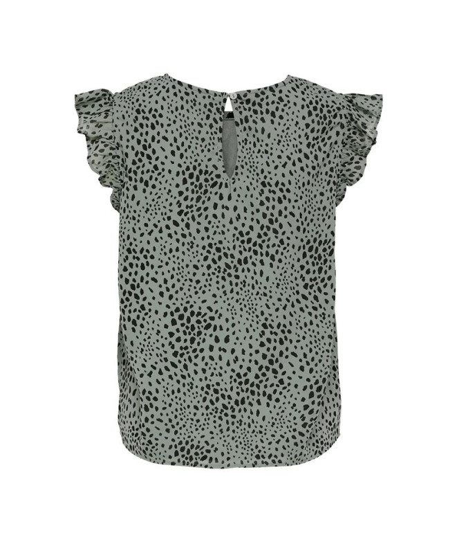 Camiseta Only Onlann Star S/L Frill Ptm...