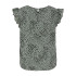 Camiseta Only Onlann Star S/L Frill Ptm Seagrass Aop:Dot Leo Mujer