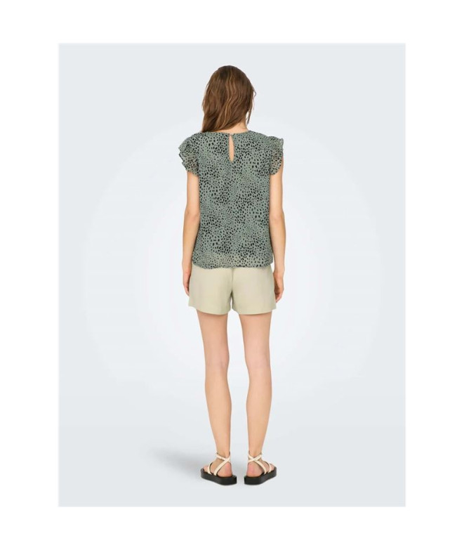 Camiseta Only Onlann Star S/L Frill Ptm...