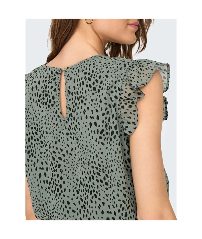 Camiseta Only Onlann Star S/L Frill Ptm...