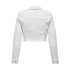Casaco Only Onlwonder Ls Cropped Dnm Gua Noos Mulher Branco