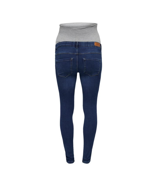 Calça Only Olmroyal Life Sk Mbd Jeans Dnm Noos...