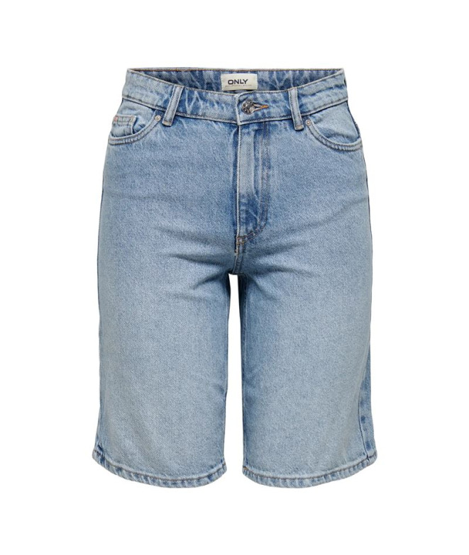 Calça Only Onlsonny Hw Wide Dnm Noos Mulher...