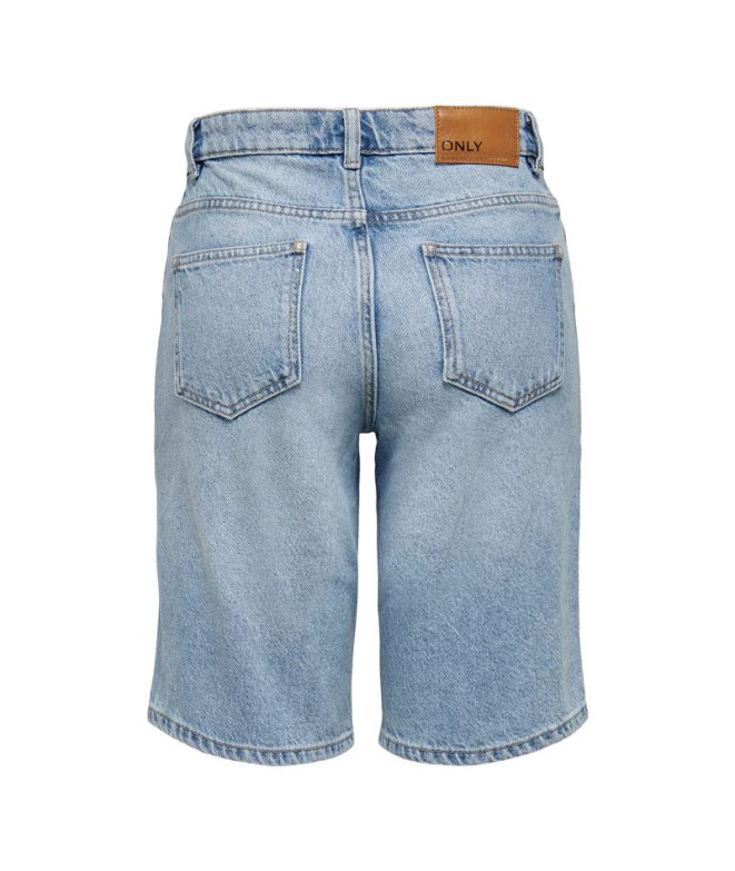 Calça Only Onlsonny Hw Wide Dnm Noos Mulher...