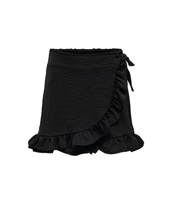 Calça Only Kogmette Wrap Skort Noos Menina Preto