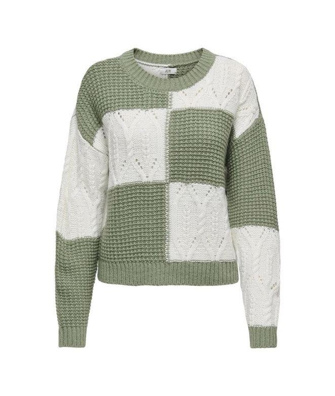 Moletom Only Jdyjusty L/S Mix Struc Knt Noos Mulher Sea Spray