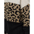 Camiseta Only Onljade Animal Ls O-Neck Knt Noos Mulher Moonbeam Black/Toasted Coconut