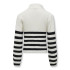 Casaco Only Kogfranca Half Zip L/S Stripe Knt Menina Cloud Dancer Stripes