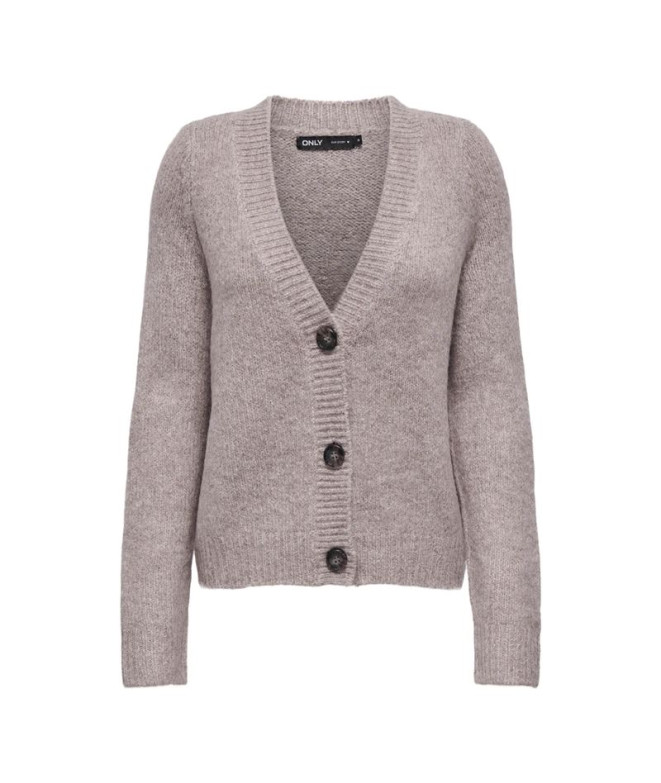 Casaco Only Onlzoey L/S Regular Knt Noos Mulher Woodsmoke Melange