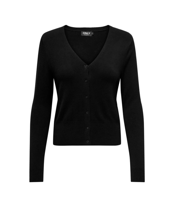 Chaqueta Only Onlvenice Life Ls Vneck Cardi Knt Noos Black Mujer
