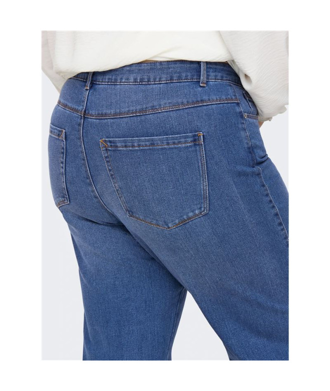 Pantalón Only Carsnow Hw Wide Dnm Jeans Pim Mbd...