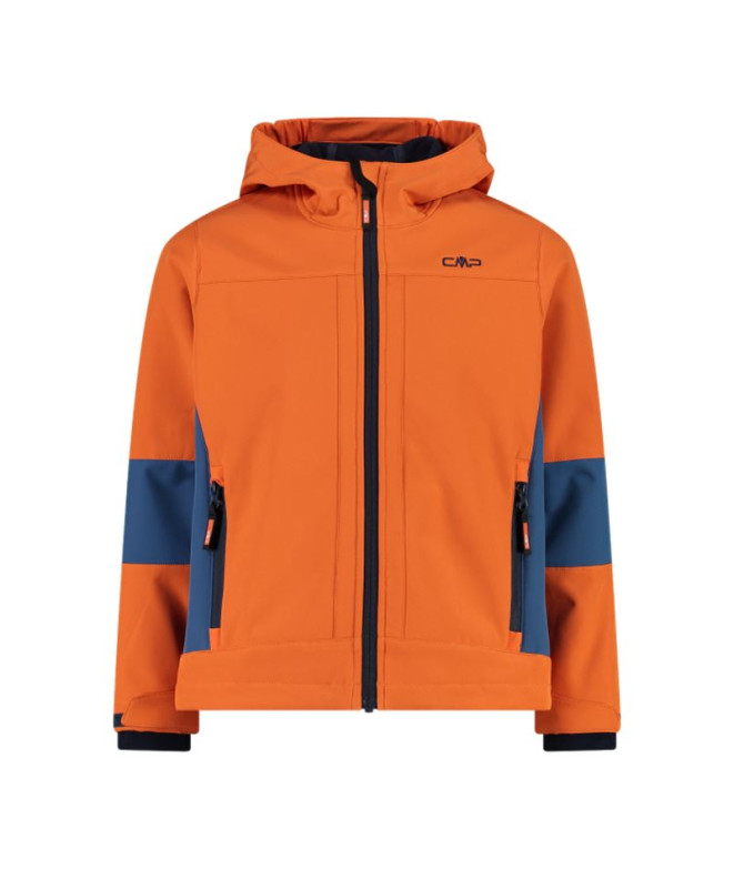 Chaqueta de Montaña CMP Fix Niño Arancio-Azulstone