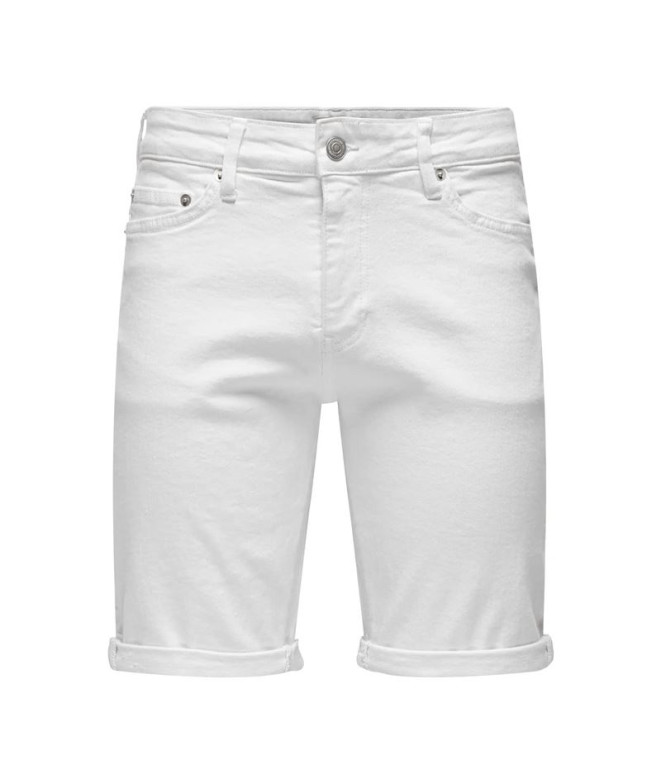 Pantalón Only & Sons Onsply White 9297 Azg Dnm Noos White Hombre