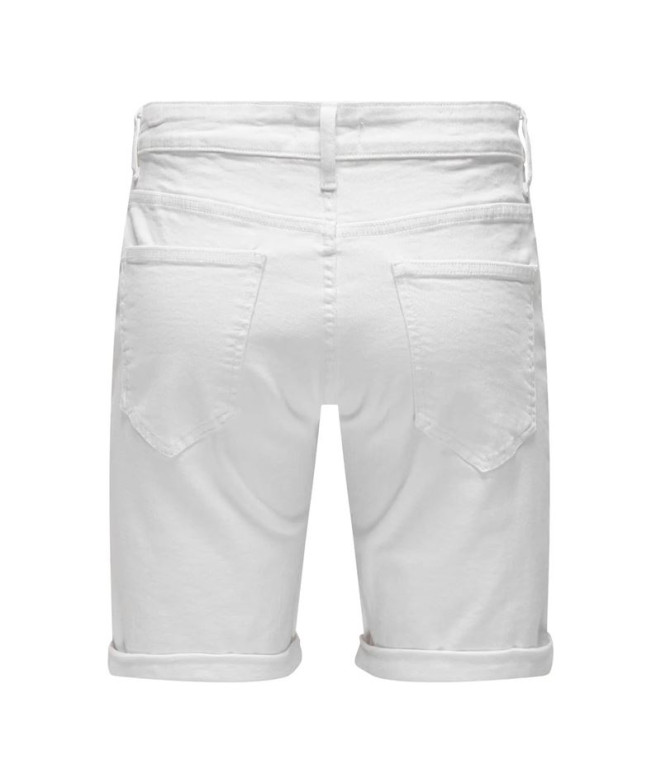 Pantalón Only & Sons Onsply White 9297 Azg Dnm...