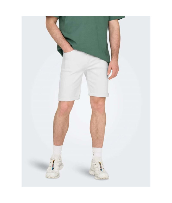 Pantalón Only & Sons Onsply White 9297 Azg Dnm...