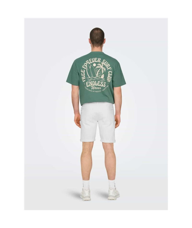 Pantalón Only & Sons Onsply White 9297 Azg Dnm...