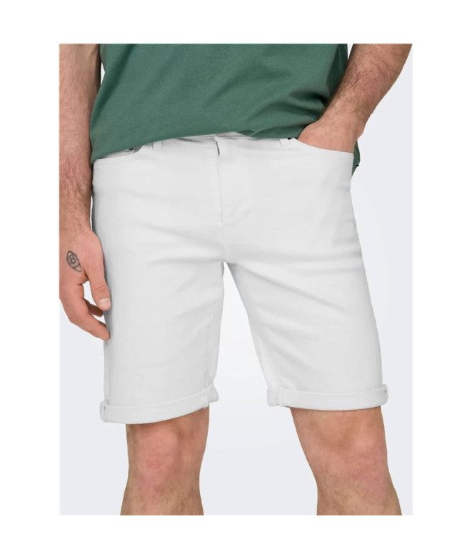 Pantalon Only & Sons Onsply White 9297 Azg Dnm...