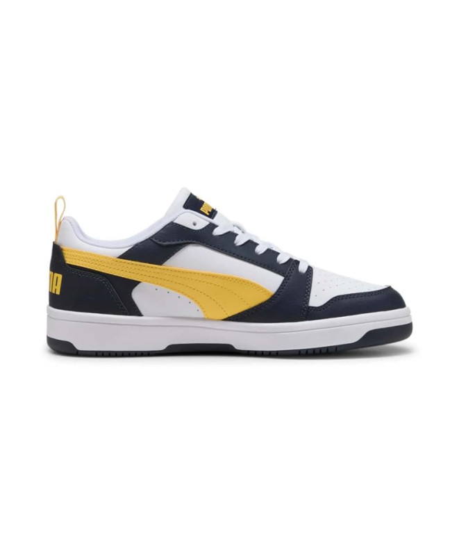 Zapatillas Puma Rebound V6 LoNew Navy Sunny Yello Hombre