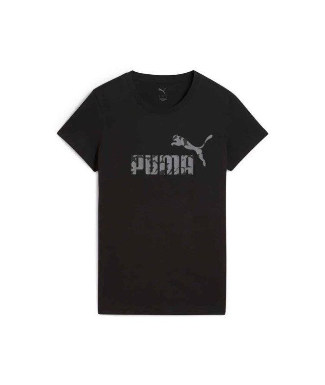 Camiseta Puma Essentials Nature 2.0 Black- Mujer