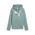 Sweat Puma Ess Metallic Hoodie Femme Vert/Argent